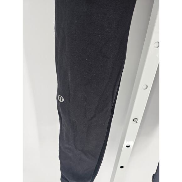 Lululemon Womens Sz 6 Speed Tight Full Length Leggings Black White Floral - Picture 4 of 5